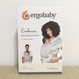 Brand New Ergobaby Embrace Newborn Baby Carrier - Soft Gray - Mesh
