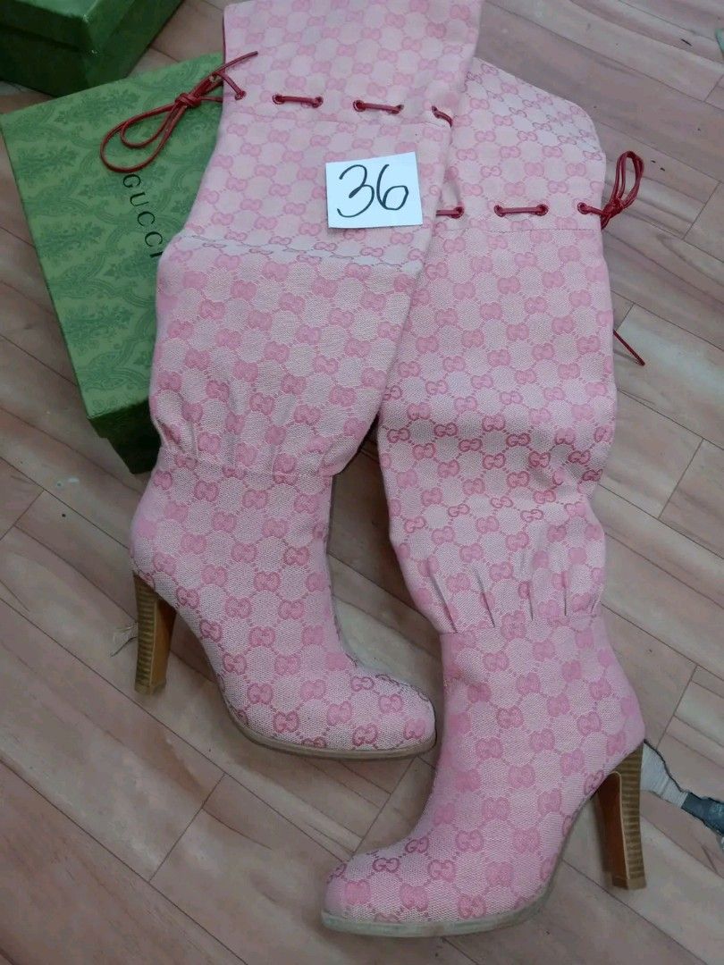 Gucci pink boots store