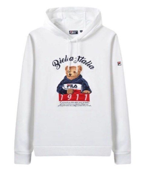 Fila bear hoodie sales