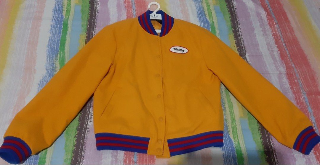 Forever 21 Mickey Mouse Varsity jacket Womens (Category: Coats, Jackets and Outerwear) located in Makati City. Submitted by decluttering143 (Listing ID 1330543000, Image 1). Description: In good condition like new Used a couple of times Medium size Cn 165 / 88A.