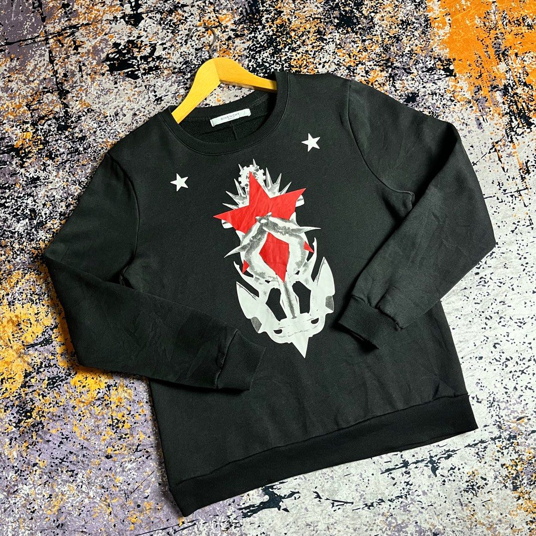 Givenchy shark crewneck best sale