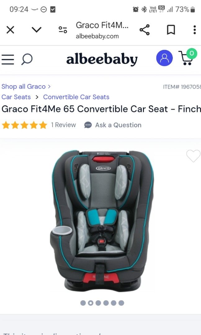 Graco size4me 65 convertible car seat Babies Kids Going Out Car Seats on Carousell