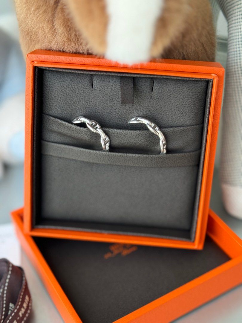 Hermes Chaine D'ancre Enchainee Ear Climber Earring, 名牌