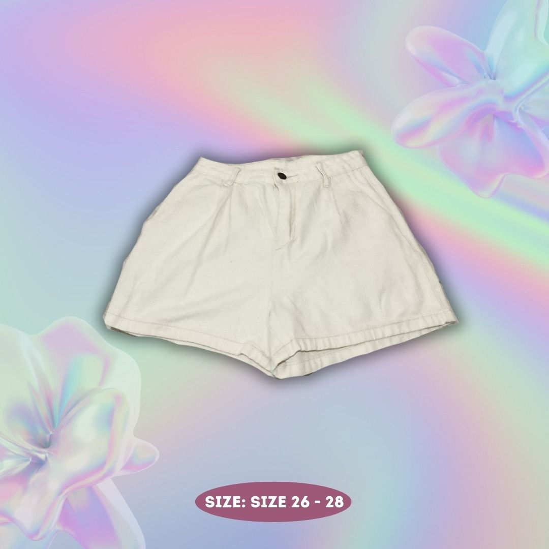 White high waisted shorts tumblr cheap