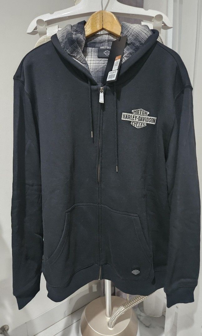Hoodie HARLEY DAVIDSON ORIGINAL Brand New Fesyen Pria Pakaian Baju Luaran di Carousell