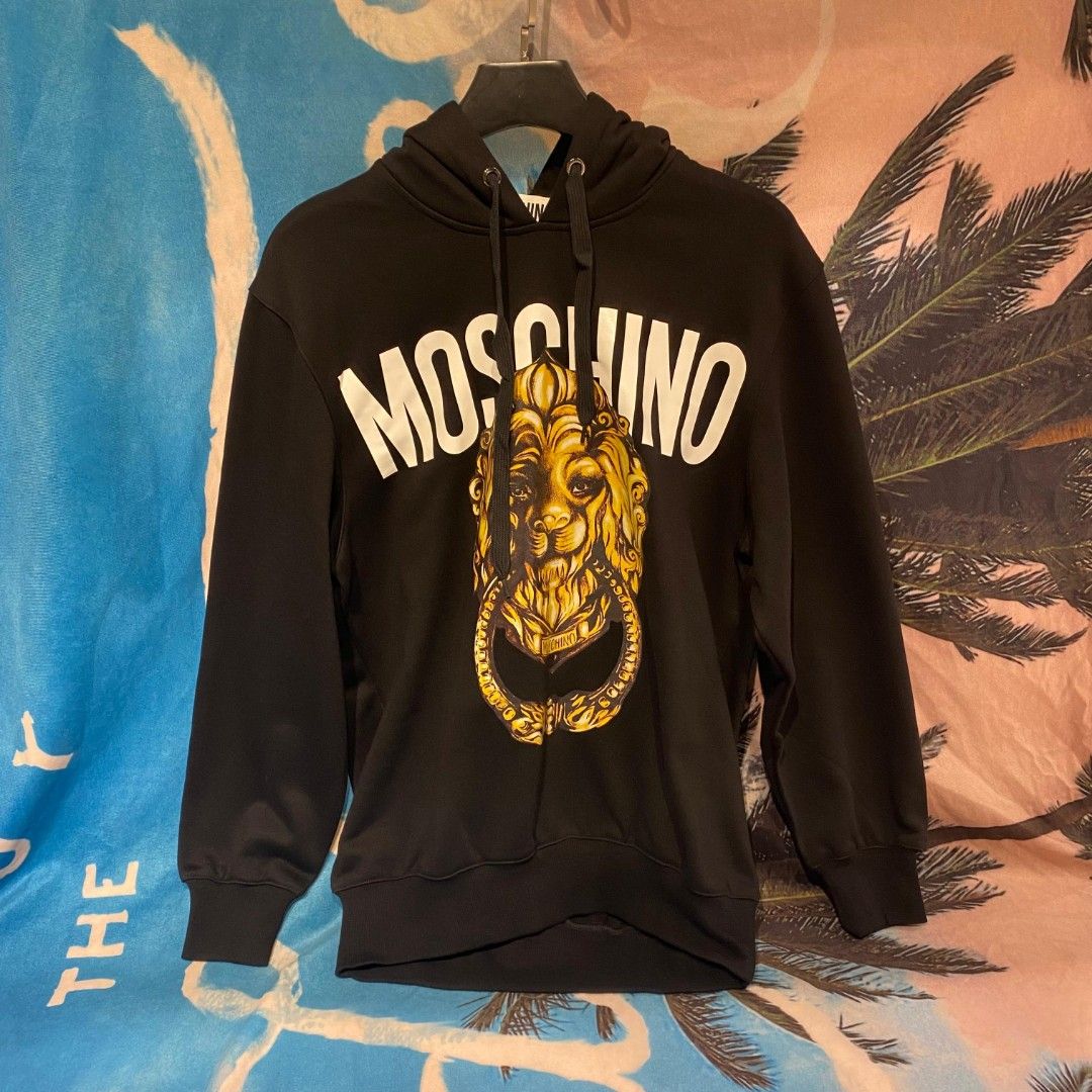 Moschino lion hoodie best sale