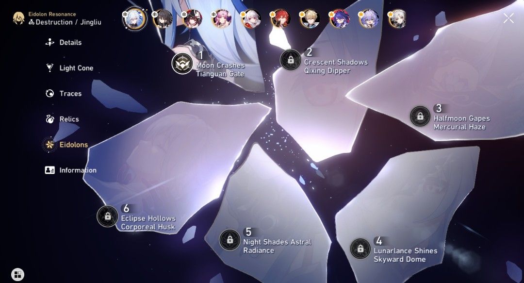 RUSH!! HSR Endgame Account (Category: In-Game Products) located in Manila. Submitted by altrek (Listing ID 1330616162, Image 2). Description: Event 5 Stars: Jingliu (E1S1) Ruan Mei Sparkle Fu Xuan (E0S1) Acheron Feixiao Dr.Ratio Luocha All Standard 5 Stars Obtained Well-Built Characters Can Fully Clear Endgame (MOC/PF/AS) Dreamscape Pass Completed 20+ Event Pity (Not Guaranteed) Team Comps: Hyper Jingliu HimeHerta Hybrid HM7 Normal Acheron Team.
