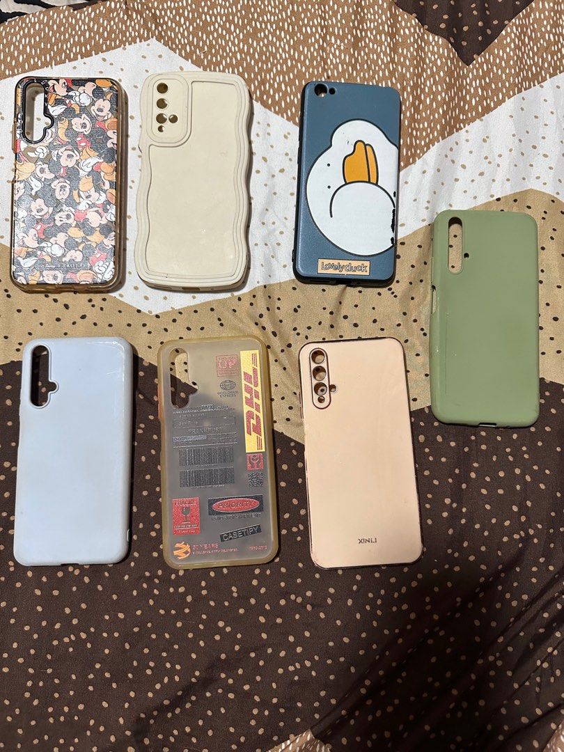 Huawei Nova 5t Case - 150 for all 7 (Category: Cases & Sleeves) located in Paranaque City. Submitted by moonbea (Listing ID 1330658871, Image 2). Description: 200 for all cases just needs some cleaning.