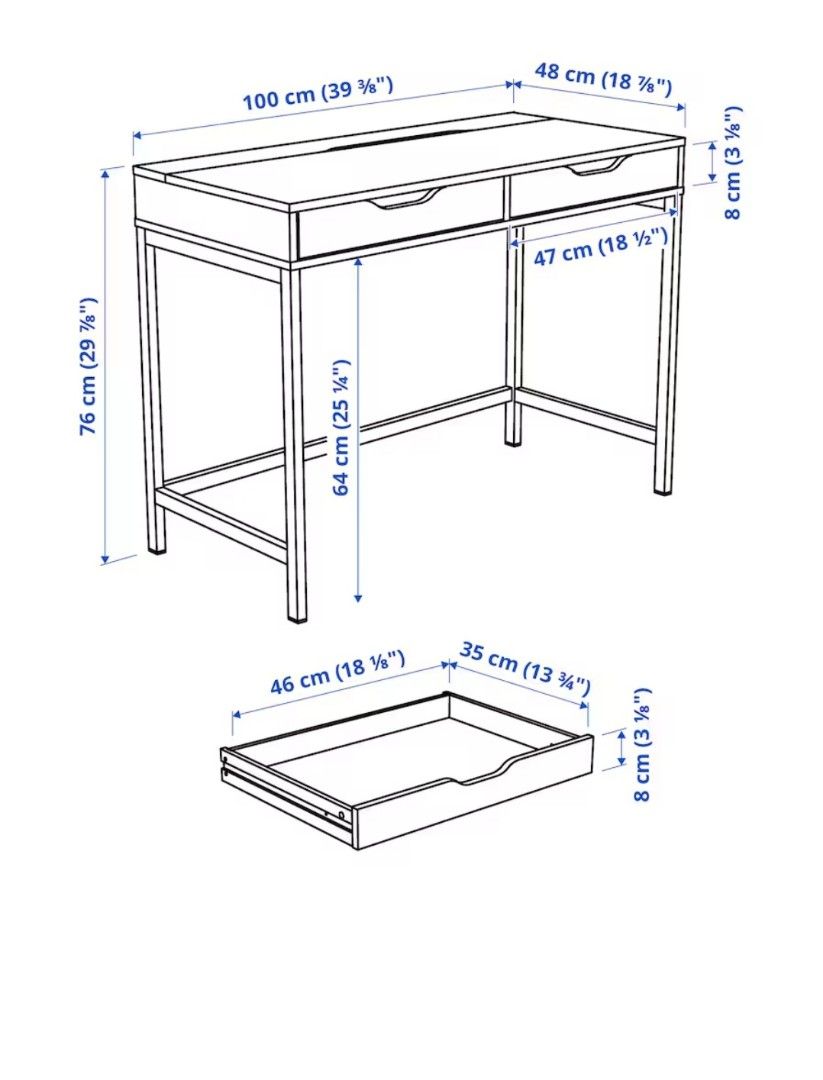 IKEA alex table, Furniture & Home Living, Furniture, Tables & Sets on