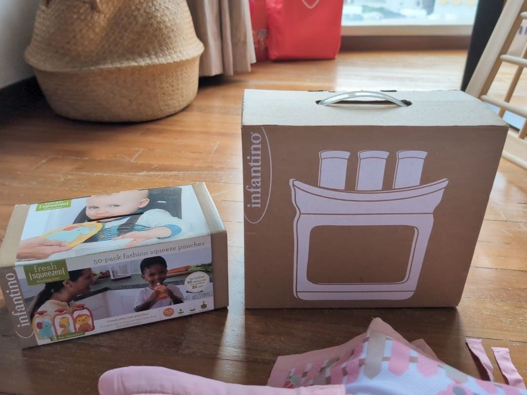 Infantino food squeeze station and food pouch Babies Kids Nursing Feeding Weaning Toddler Feeding on Carousell