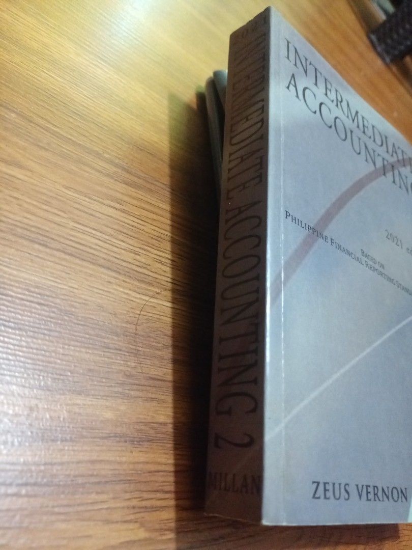 Intermediate Accounting 2 (Category: Textbooks) located in Lingayen. Submitted by dmcihomeslevijohnsison (Listing ID 1330603188, Image 2). Description: May kulay ng highlights, sulat ng lapis at ballpen chapter 1 the rest chapters wala nang flaws, good as new pa naman..