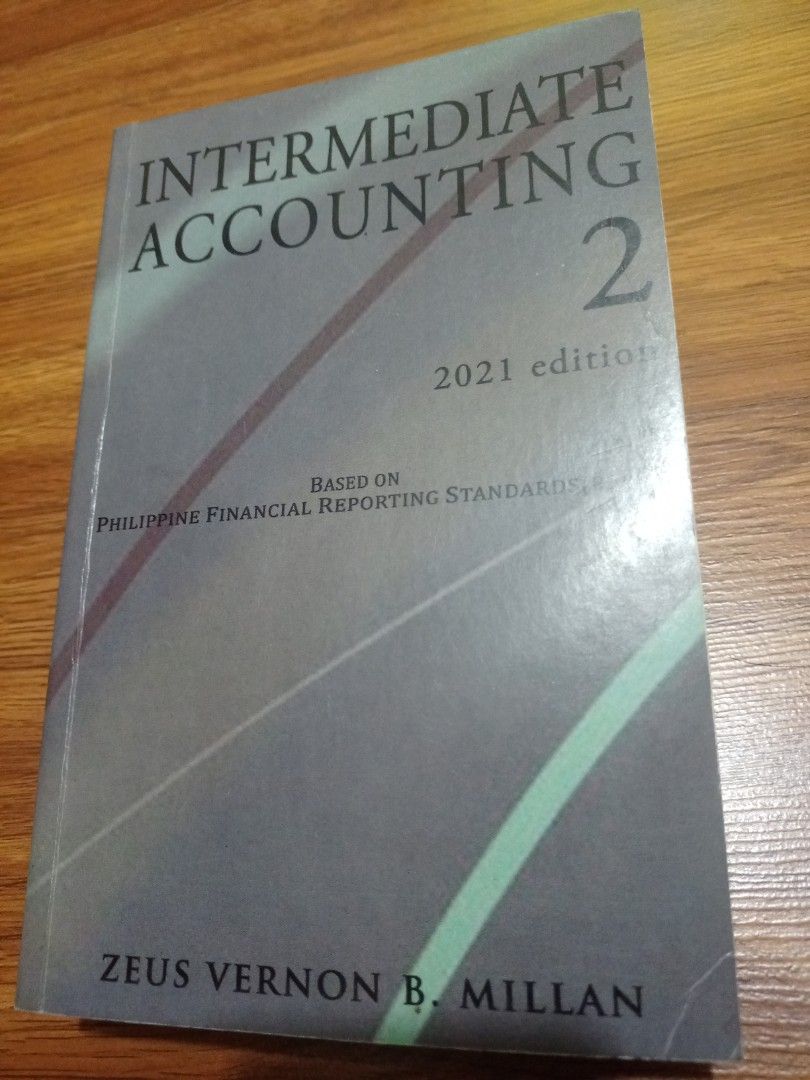 Intermediate Accounting 2 (Category: Textbooks) located in Lingayen. Submitted by dmcihomeslevijohnsison (Listing ID 1330603188, Image 1). Description: May kulay ng highlights, sulat ng lapis at ballpen chapter 1 the rest chapters wala nang flaws, good as new pa naman..