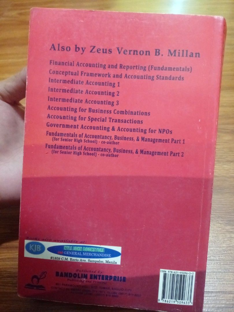Intermediate Accounting 3 (Category: Textbooks) located in Lingayen. Submitted by dmcihomeslevijohnsison (Listing ID 1330604437, Image 3). Description: Good as new.