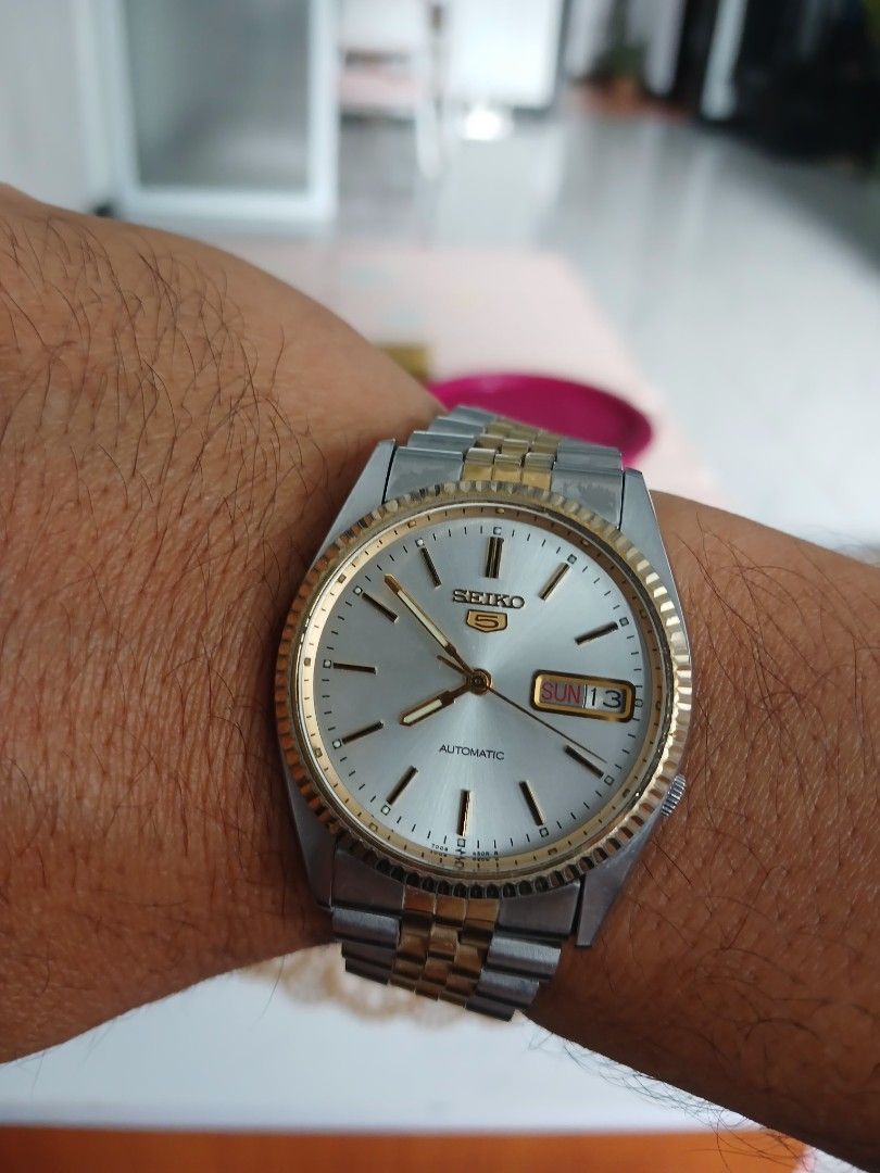 Jam seiko 5 gold