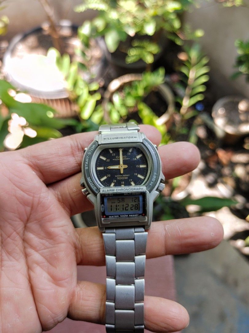Jam tangan casio illuminator wr100m top
