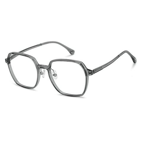 Hexagon Frame Glasses Lenskart WTS Lenskart Grey Silver Heart