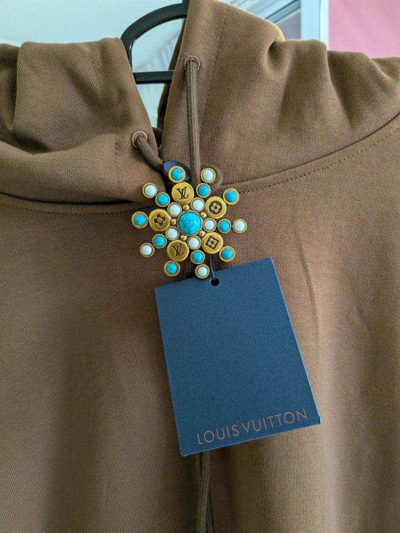 LV Brown Hoodie Men s Fashion Coats Jackets and Outerwear on Carousell