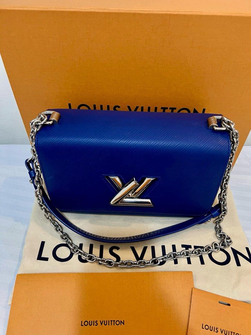 LV Twist MM Epi Leather (Category: Luxury Bags & Wallets) located in Cavite. Submitted by louiessaliviac (Listing ID 1330642468, Image 1). Description: ✅LV Twist Leather Bag, one of LV’s most expensive bags, 9/10 condition, used 3x then just stored, adjustable and removable chain sling, can be crossbody, shoulder or top handle bag, already bought before for 260K+ in LV Greenbelt, now still available in LV stores for 290K+, minimal flaws (scratche