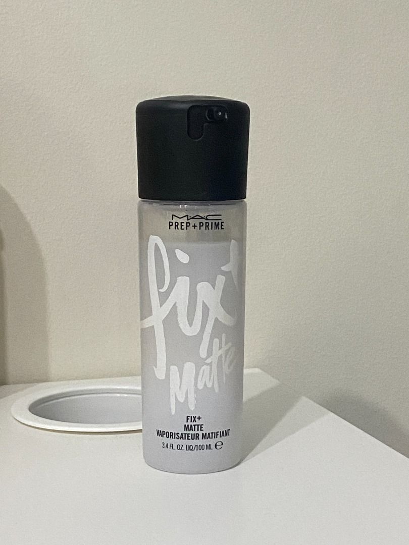 MAC Prep+Prime Fix Plus Matte (Category: Makeup) located in Manila. Submitted by dream2doubt (Listing ID 1330607764, Image 1). Description: Set your makeup the right way with MAC Cosmetics Prep + Prime Fix+ Matte, a lightweight mattifying spray that refreshes skin while instantly controlling shine and oil on the surface without disturbing makeup. The innovative formula contains powders, silica and other oil-absorbing agents to help set makeup, re