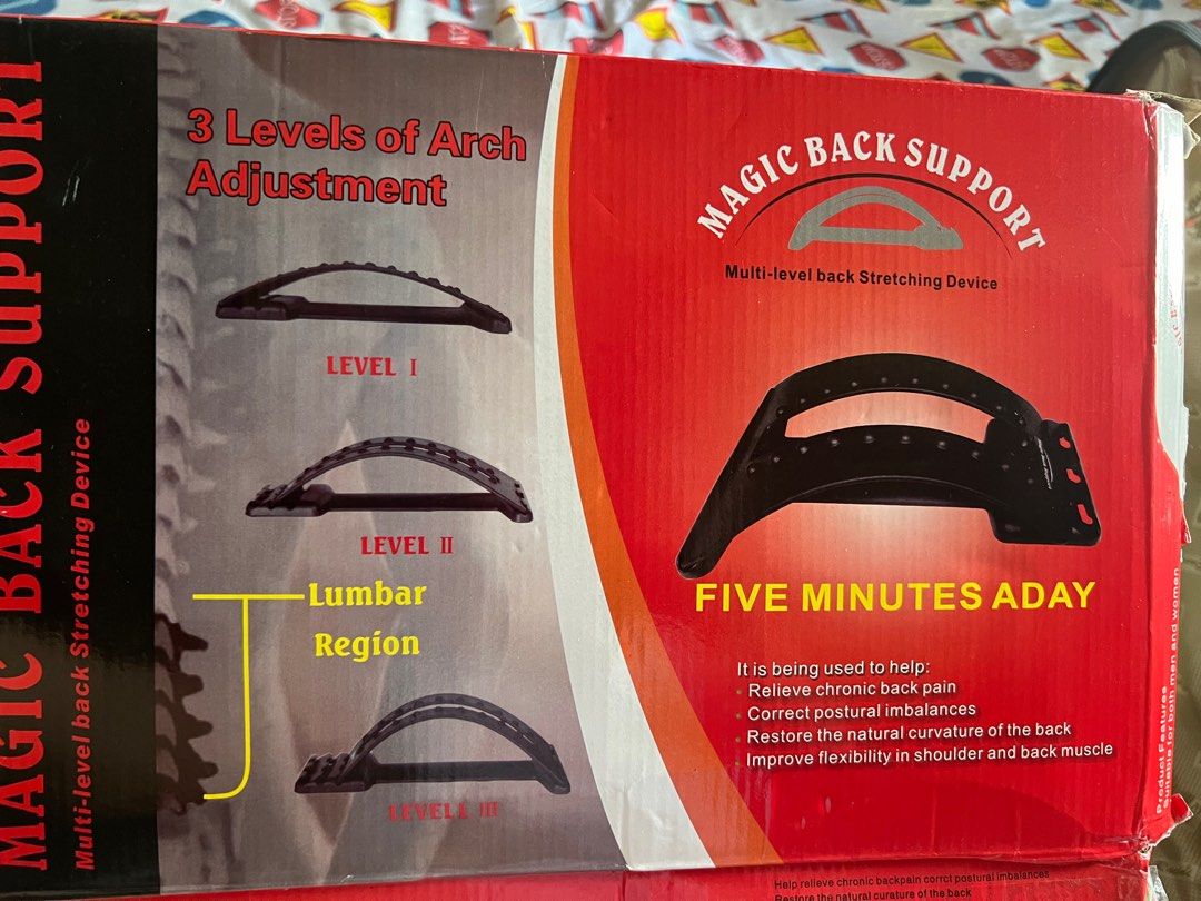 Magic Back Support (Category: Braces, Support & Protection) located in Paranaque City. Submitted by sierra21 (Listing ID 1330555580, Image 3). Description: Never been use w box .