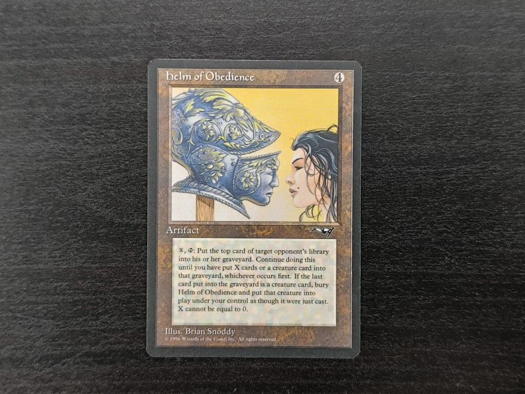 Helm of Obedience 4枚セット MTG Helm of Obedience Alliance English 1枚 (Used) （1580600561