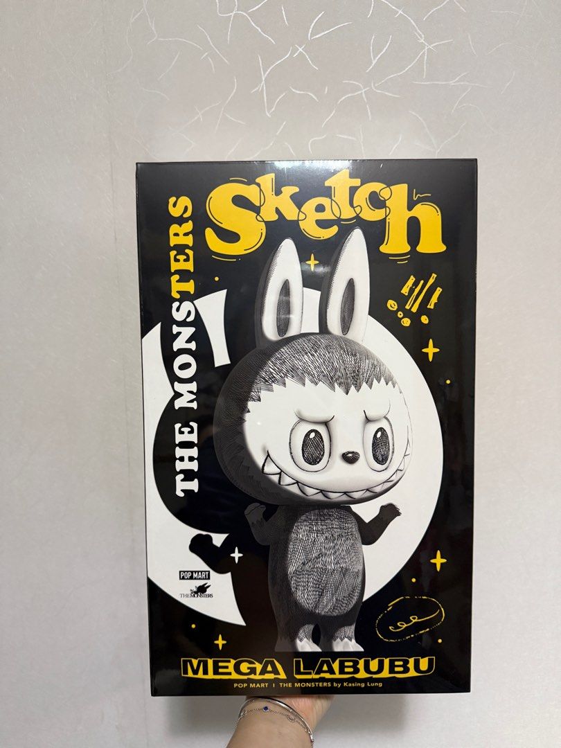 原價Mega Labubu 400% Sketch素描, 興趣及遊戲, 玩具& 遊戲類