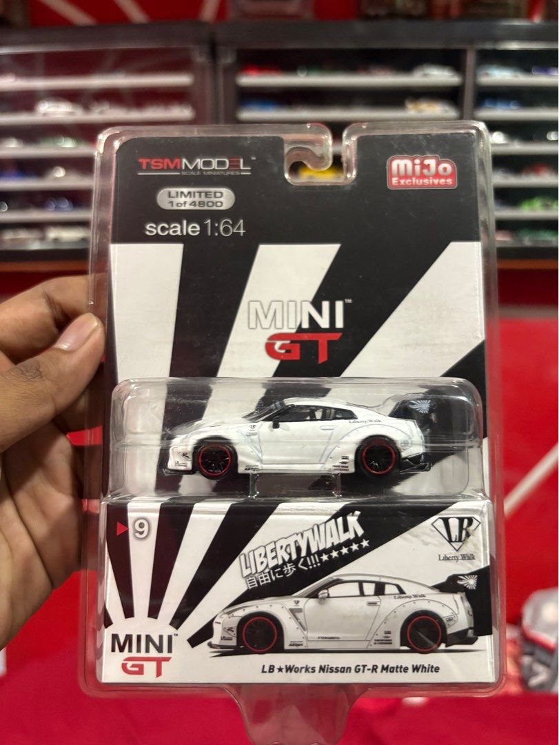 Mini Gt No 9 Matte White Nissan Skyline Gtr R35 blister