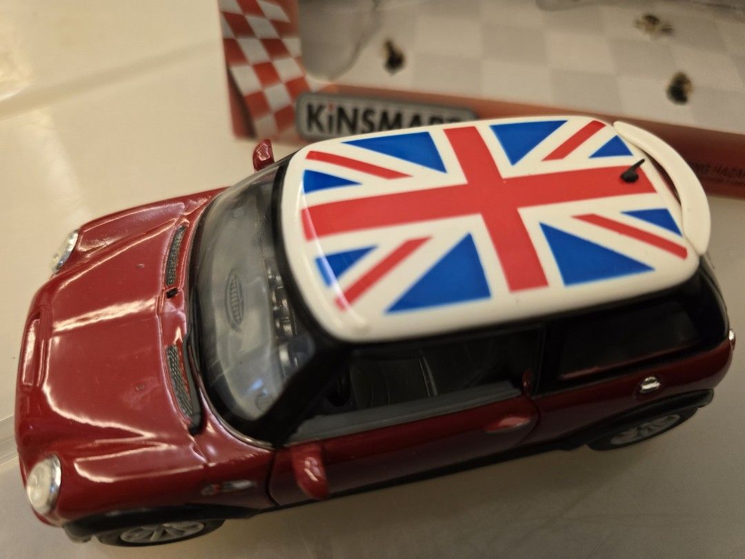 MiniCooper Die Cast Metal Scale 1/28 (Category: Vehicle & Diecast Models) located in Paranaque City. Submitted by mejrocks (Listing ID 1330565540, Image 3). Description: Decluttering! Missing one windshield wiper. everything else is intact..