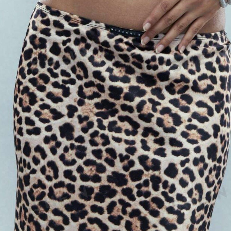 Leopard skirt missguided clearance