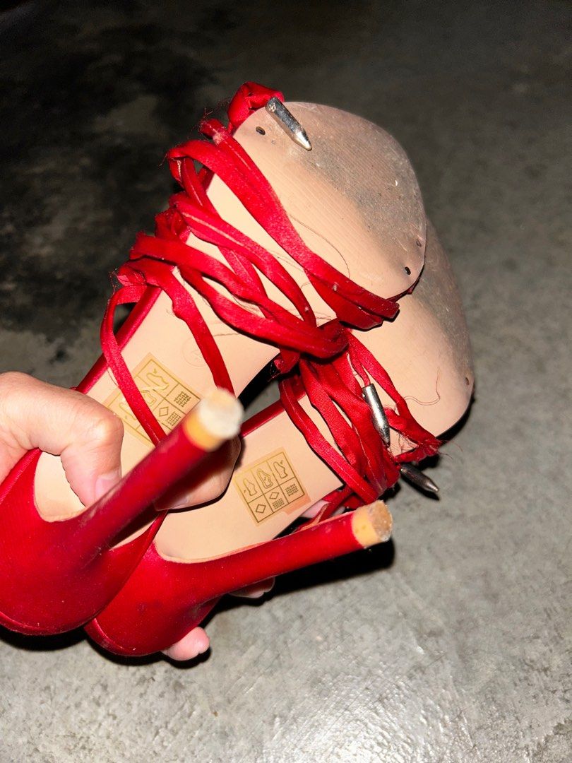 Missguided red heels shop