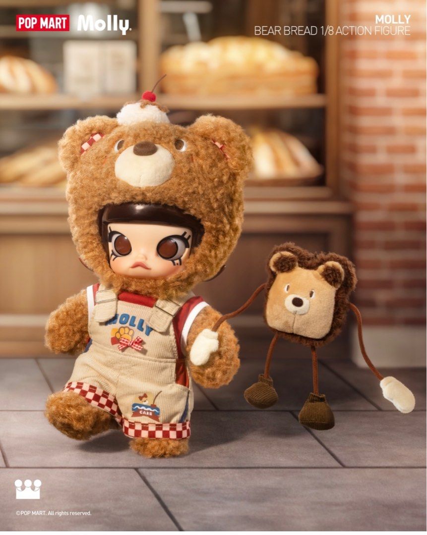MOLLY BEAR BREAD 1/8 ACTION FIGURE POPMART (20CM), Hobbies & Toys