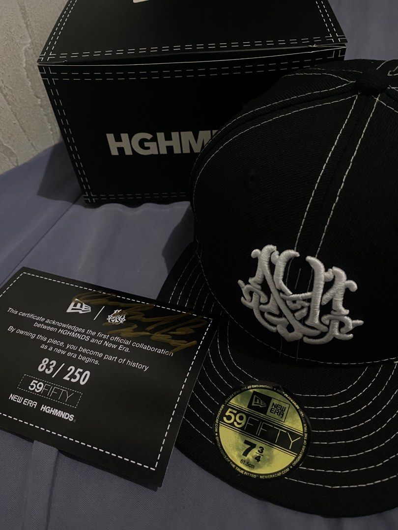 New Era x HighMinds (Category: Caps & Hats) located in Manila. Submitted by evnprz (Listing ID 1330629778, Image 2). Description: For Sale New Era x Highminds 59fifty 7 3/4 with sign - 6500php Bucket hat Medium to large with sign - 6500php Large to extra large with sign - 6500php Brand new with box/cert/stickers Sta. Ana, manila .