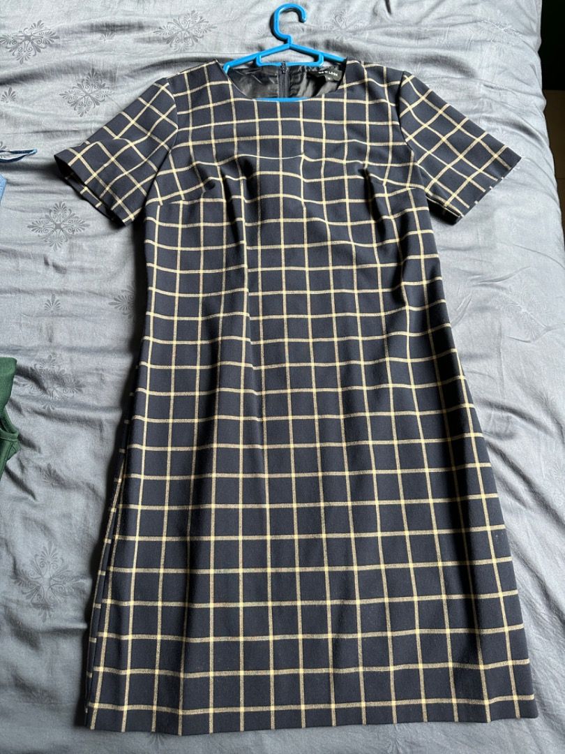 New look checkered dress clearance