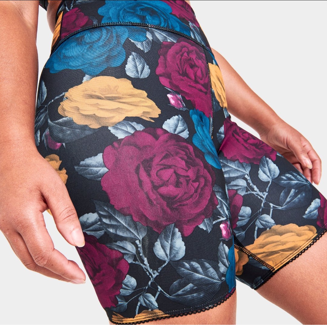 Nike floral bike shorts best sale