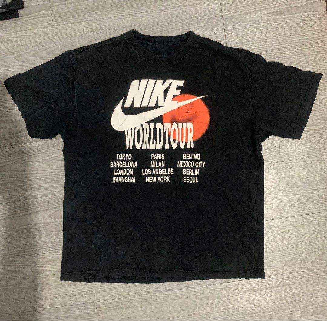 Nike World Tour T Shirt Men s Fashion Tops Sets Tshirts Polo Shirts on Carousell