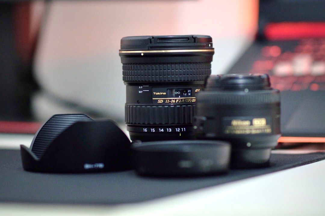 Nikon Lens (Category: Lens & Kits) located in Santa Rosa. Submitted by lanceandal (Listing ID 1330561099, Image 3). Description: Tokina 11-16mm f2.8 ATX - Pro DX II: P12000 Nikon Mount No Fungus Working AF With original lens hood and lens cap Nikkor 35mm f1.8G: P5500 With small fungus Working AF With original lens hood and lens cap.