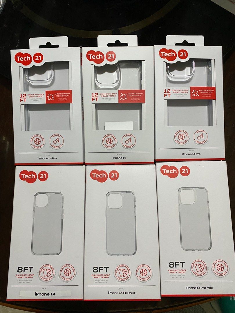 Original Tech21 Clear Transparent Case for iPhone 14 / 14 Pro / 14 Pro Max (Category: Cases & Sleeves) located in Manila. Submitted by razelysonn (Listing ID 1330601749, Image 1). Description: All original and fixed price Pm me :).