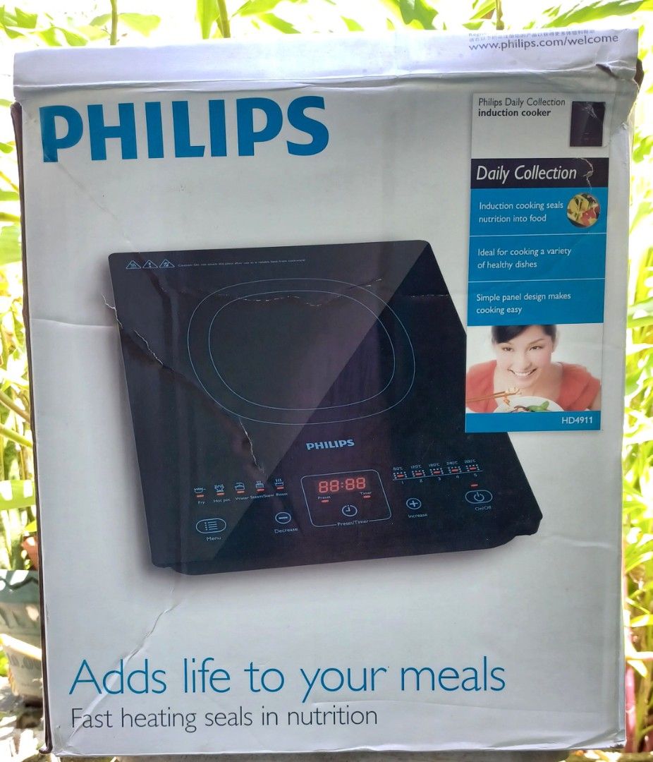 Philips Induction Cooker (Category: Cookware & Accessories) located in Calapan. Submitted by vintagediscontinueditems (Listing ID 1330554716, Image 3). Description: Philips Induction Cooker *Sensor touch *5 power levels *Digital display shows cooking time and status..