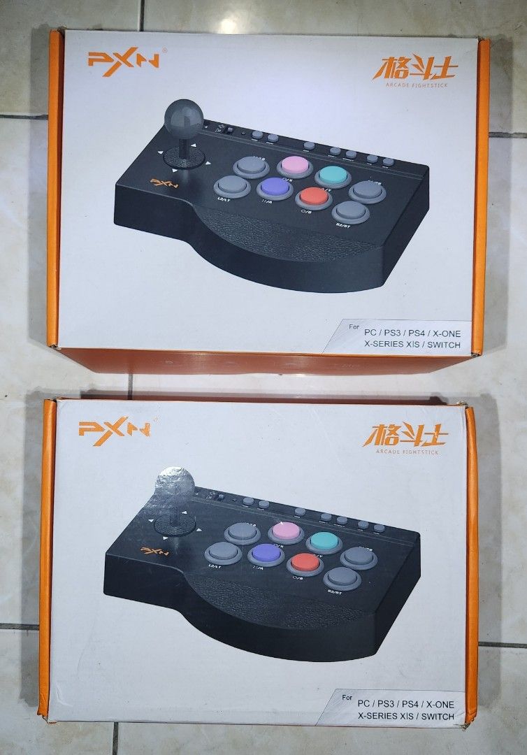 PXN 0082 Gamepad Arcade Wired Joystick (Category: Controllers) located in Dasmarinas. Submitted by bravo_xchange (Listing ID 1330610741, Image 2). Description: TWO joysticks that were opened but never played with after the initial setup. MINT condition, barely even played once. I bought them as a gift for my 9-year-old son, but he preferred the PS4 controllers. Brand new cost P2,300, and they have just been in the boxes..