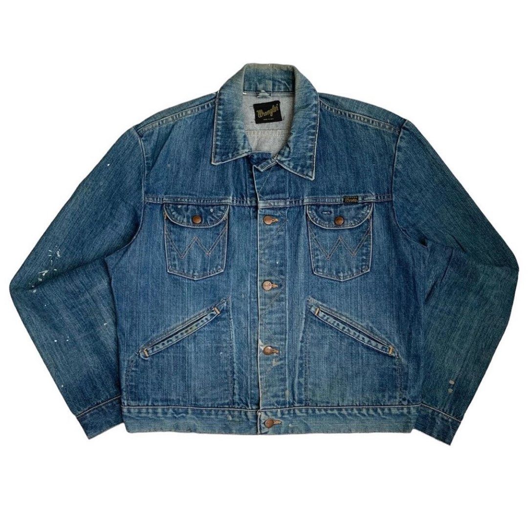 Wrangler 70s USA Made 124MJ Denim Jacket 44 Jean Jacket Wrangler