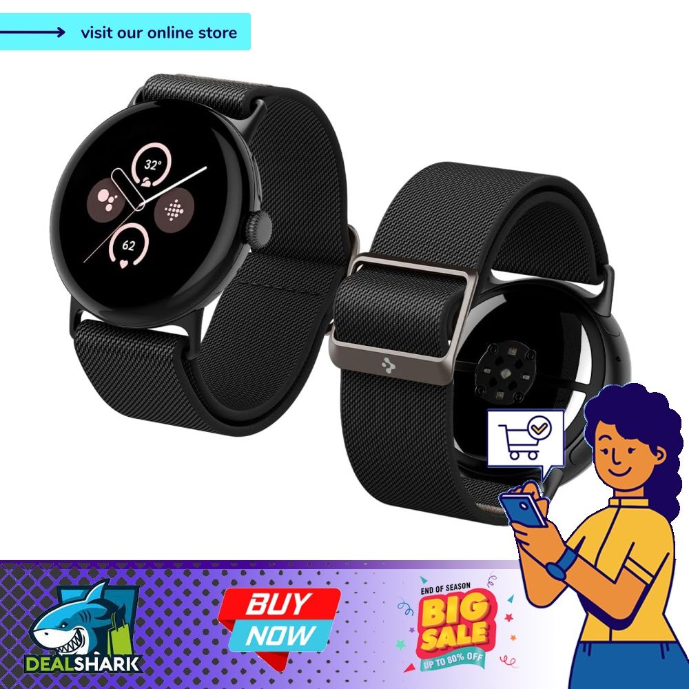 Spigen Compatible with Google Pixel Watch (45mm) Strap Band Lite