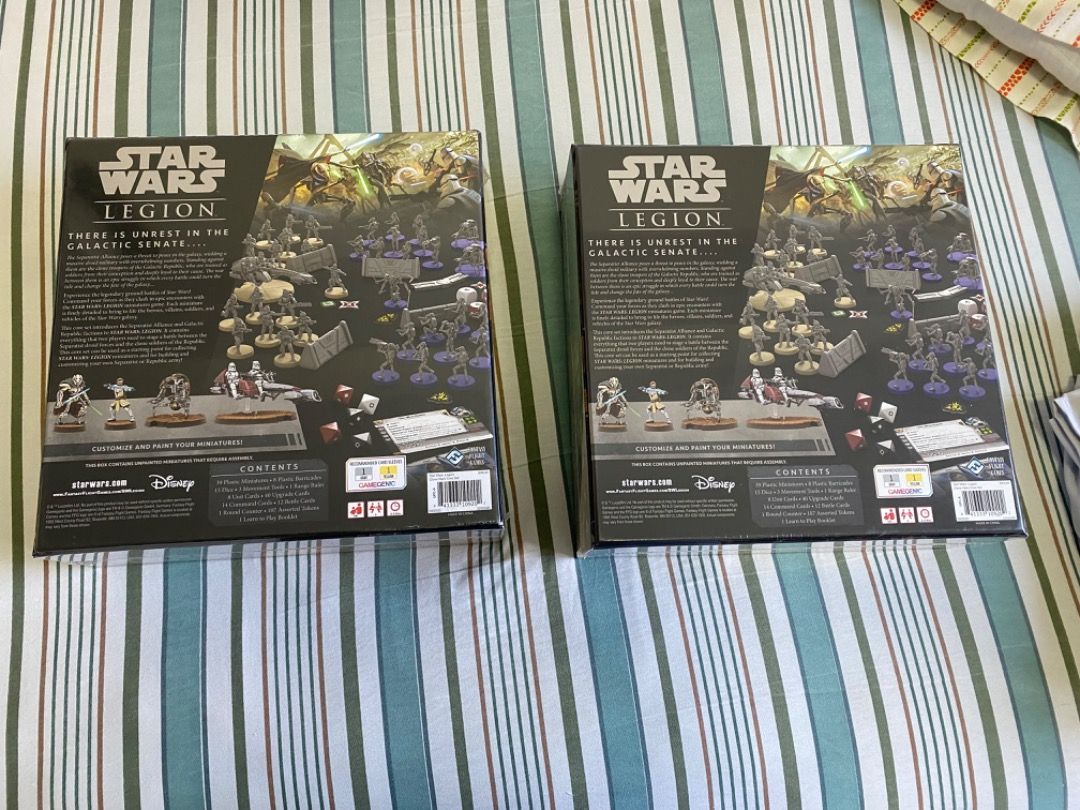 Star Wars Legion Core Set Clone Wars (Category: Storybooks) located in Paranaque City. Submitted by overdead (Listing ID 1330571994, Image 2). Description: Brand new sealed Star Wars Legion Core Set (Clone Wars) for 6k EACH MOP: Gcash or BPI Delivered/shipped via Grab or Lalamove, or LBC; SF shouldered by buyer Can meet up near sucat toll exit muntinlupa.