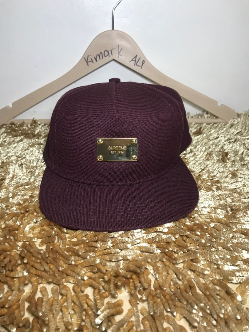 Supreme leather strap hat cheap