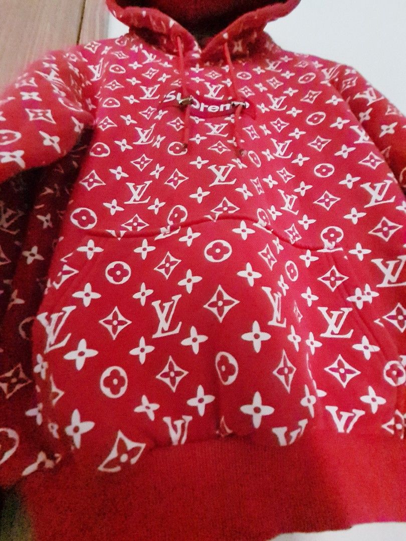 Supreme x lv hoodie replica clearance