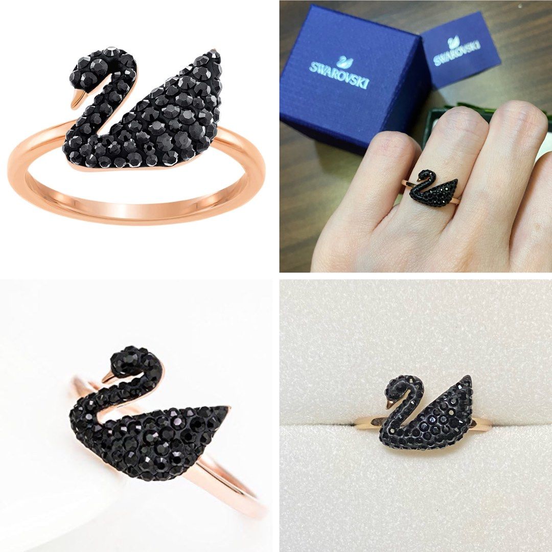 Swarovski iconic swan ring online