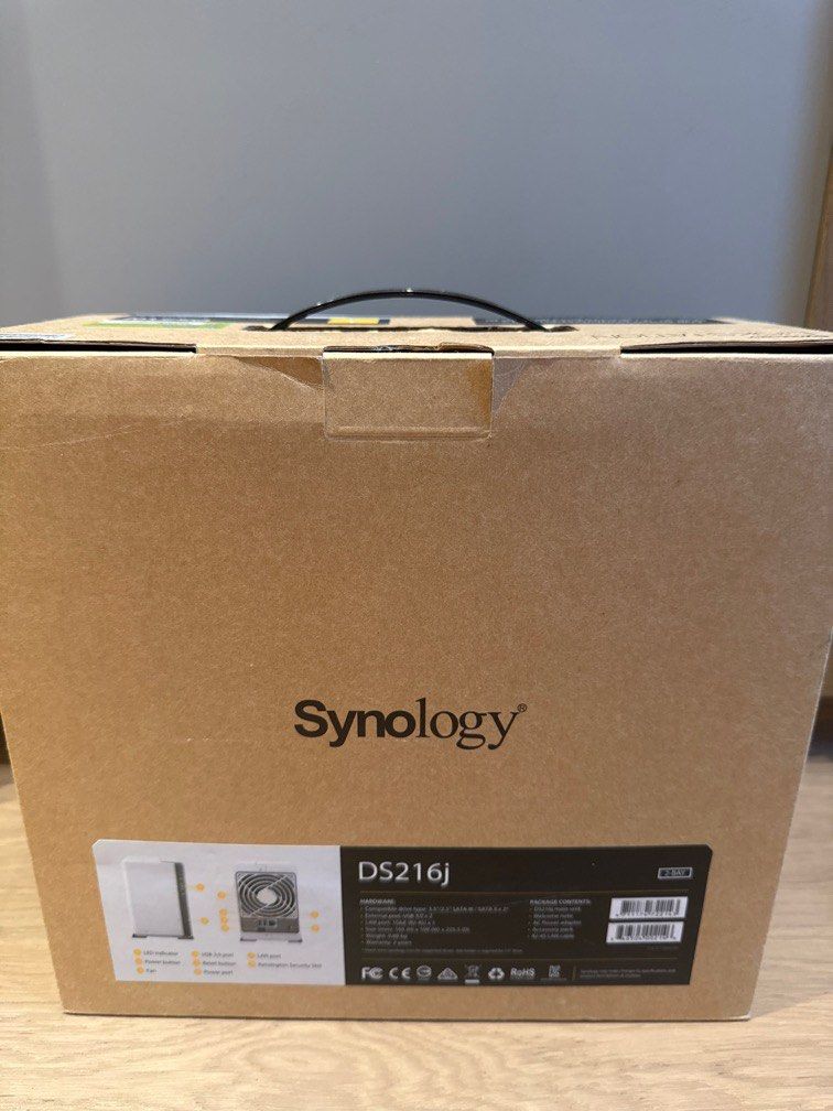 Synology DiskStation DS216j 2Bay NAS cloud storage, 電腦＆科技, 商務用科技產品