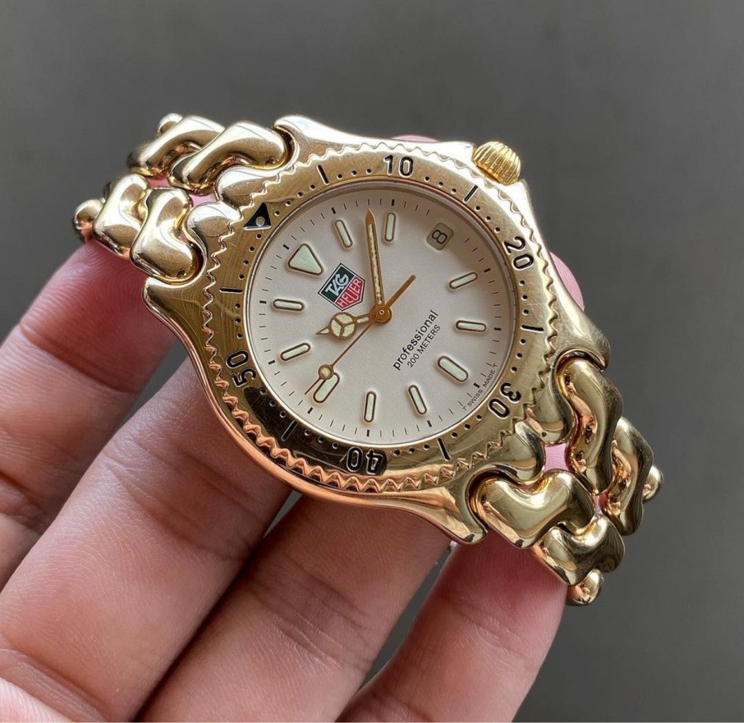 Tag Heuer Professional 200M Cell Series Gold Plated Quartz 37mm