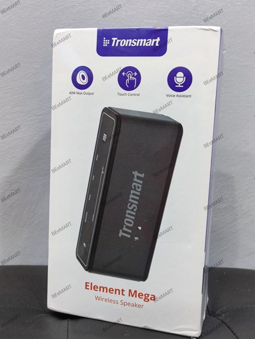 Tronsmart Mega Bluetooth 40W Bluetooth Speaker Deep Bass (Category: Soundbars, Speakers & Amplifiers) located in Cabuyao City. Submitted by beemartshop (Listing ID 1330522829, Image 1). Description: ORIGINAL • BRANDNEW • AUTHENTIC PRICE: ₱2,299.00 LOCATION: 📍 BEEMART PH PULO CABUYAO LAGUNA ___________________________________________ ITEM DESCRIPTION: INTUITIVE TOUCH PANEL WITH GESTURE CONTROL The Tronsmart Mega portable bluetooth speaker's amazi