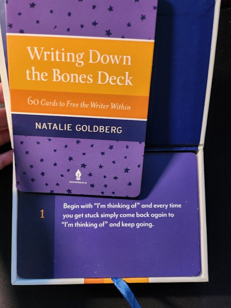Writing Down the Bones Deck - Natalie Goldberg (Category: Storybooks) located in San Fernando. Submitted by ashlesha (Listing ID 1330517737, Image 3). Description: .