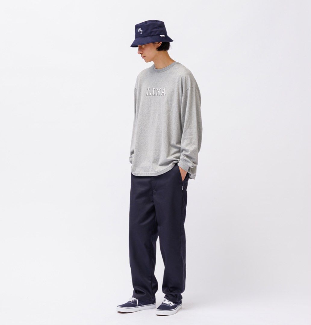 Wtaps 242ATDT-CSM10 ACADEMY / LS / COTTON black navy ash grey, 男 